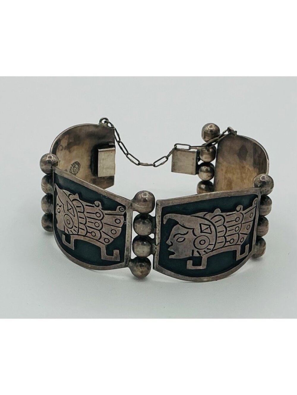 Mexican Sterling Silver INCA Bracelet R227